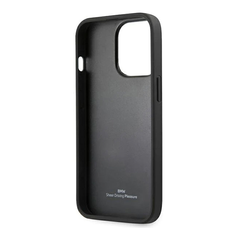 BMW iPhone Black Hardcase Silicone - Silikon Hülle- Schwarz- Echt Leder